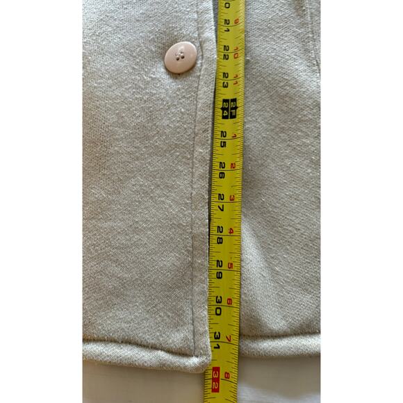 Maclaud Tricot Women's Coat Off White Mid-Length Wool Blend w/Stretch - Picture 7 of 11